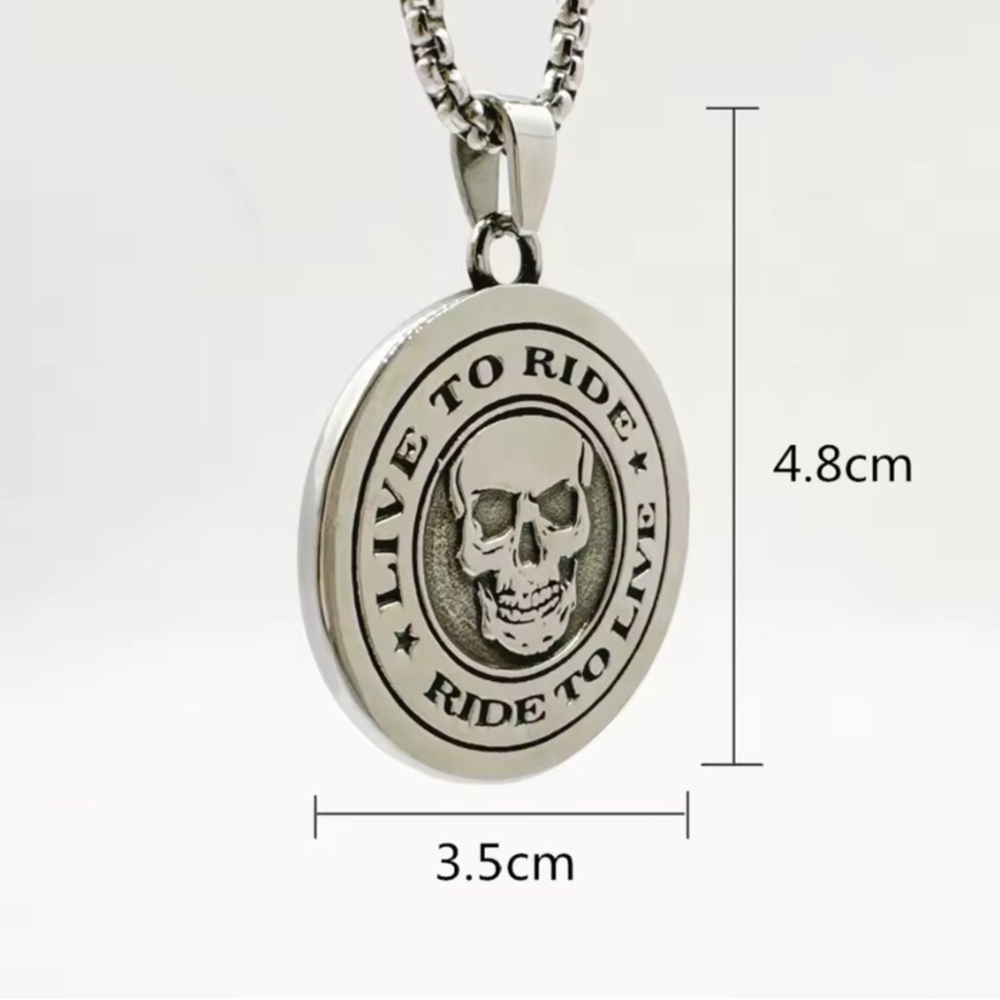 Skull Pendant Necklace - Picture 5 of 7